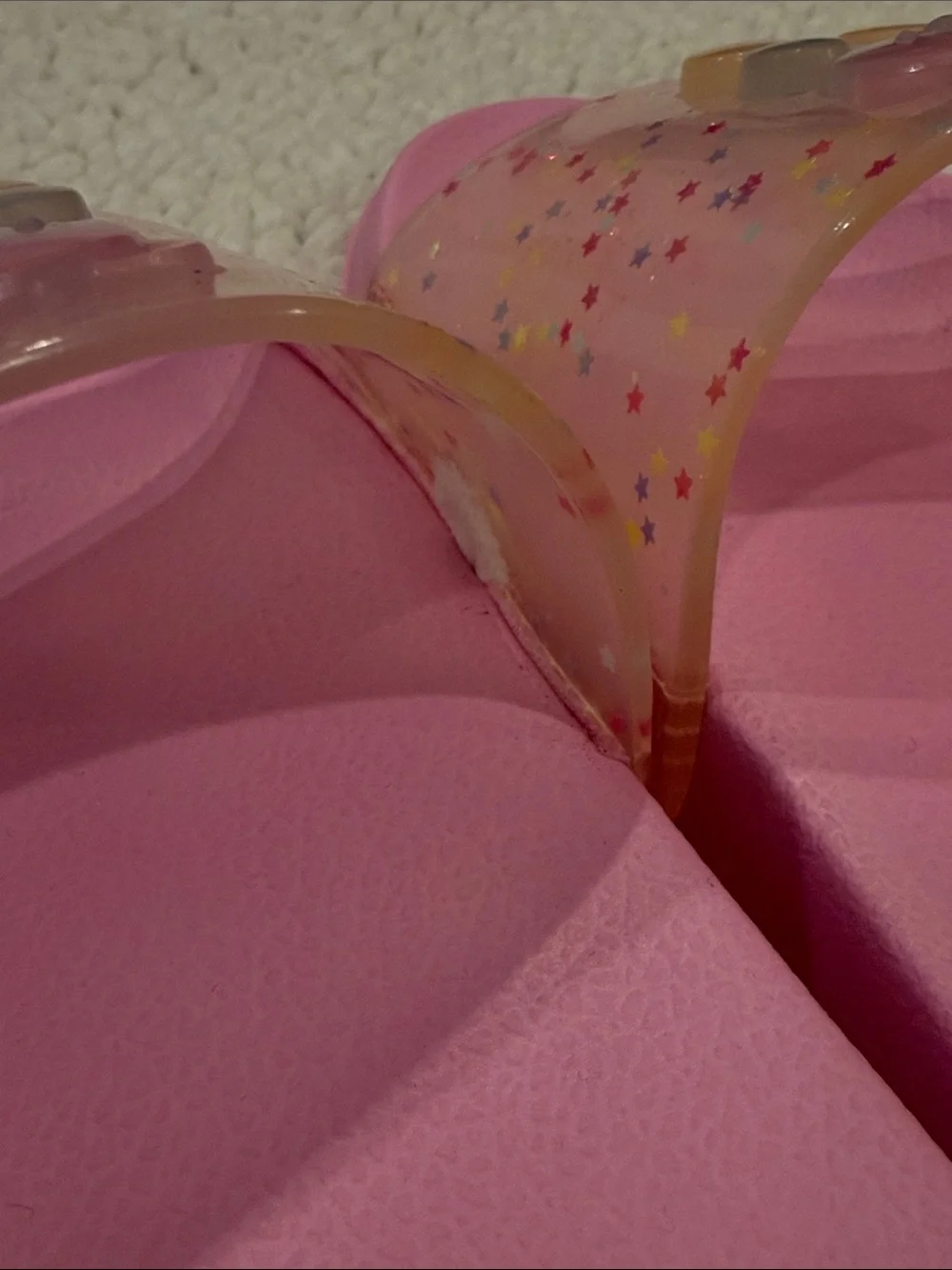 The Children's Place Pink Jelly Bear Slide Sandals 💖🧸